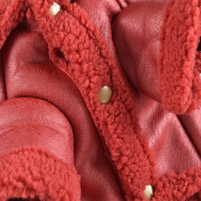 Зимова куртка для собак великих порід, тепла, водонепроникна, з відбивачами, червона (XXX-Large)