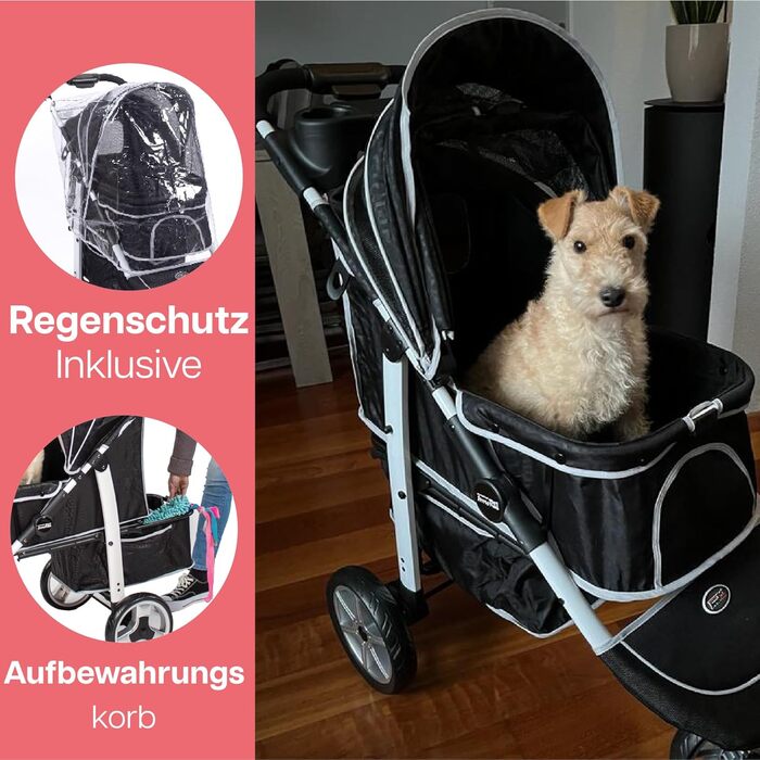 Захист від дощу та вітру для дитячого візка Innopet Monaco, сітчасте вітрозахисне скло без блискавки