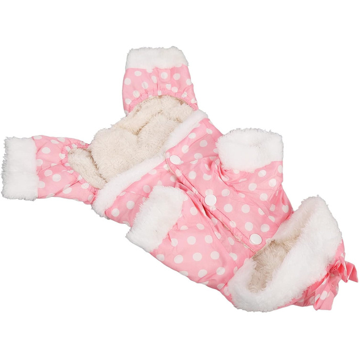 Теплий худі для собак на зиму, утеплений, для маленьких, середніх та великих собак, рожевий