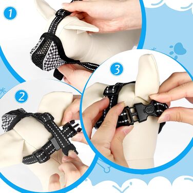 Нашийник-маска для собак, м'який, дихаючий, сітчастий матеріал, регульований, для малих, середніх та великих собак, запобігає гавкоту, їжі та кусанню, 2 шт. Чорний/Білий S