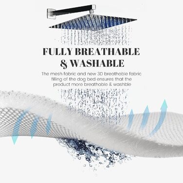 Килимок для собак Johnear: м'яке ліжко-подушка для захисту дивану, великий, середній, маленький, 110x105x15 см, бежевий