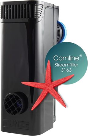 Фільтр для акваріума Tunze Comline Streamfilter 3163, для очищення поверхні та дна, з потужним магнітним кріпленням, для акваріумів 60-400 л, універсальний фільтруючий матеріал