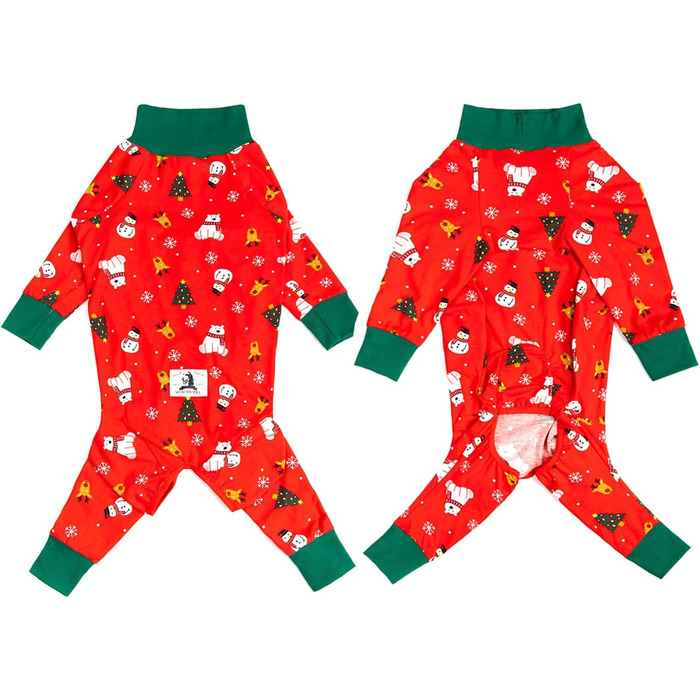 Комбінезон для собак великих порід, захисний, анти-шерсть, від лизання, для захисту ран, піжамний, розмір XXXL, 7XL, для святкування Різдва