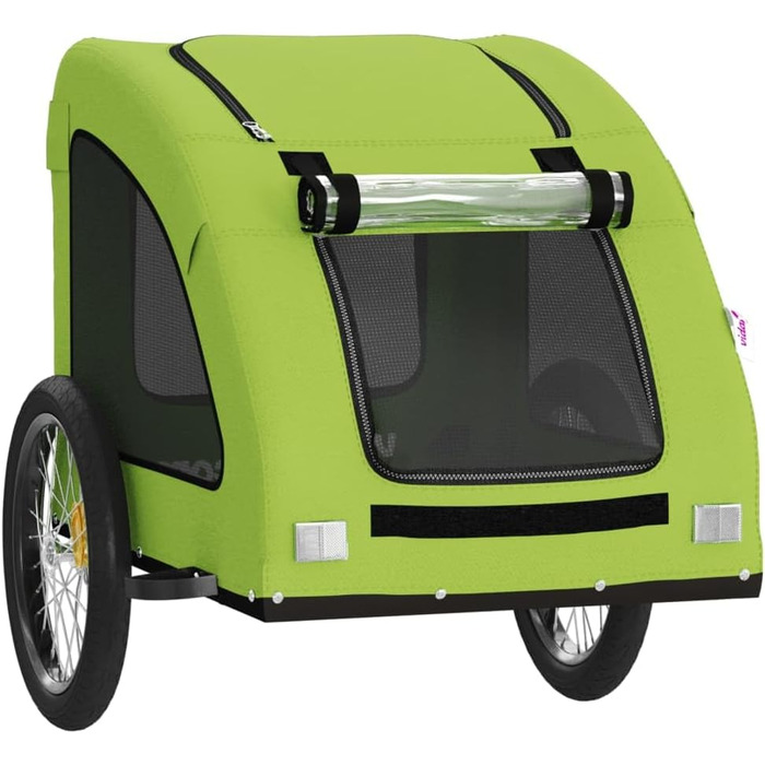 Причіп для собак Gecheer - переноска для собак до 45 кг, зелений, 137x68x72 см