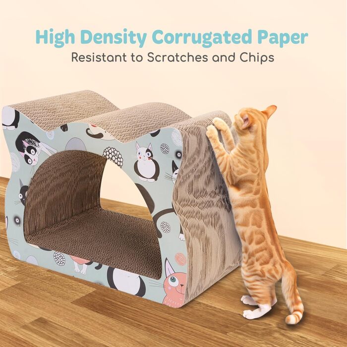 Кігтеточка для котів Nobleza з картону, дизайн 