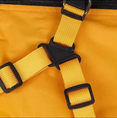 Жакети для собак, тепла жилетка для собак на зиму, водонепроникний халат для собак, пуловер для собак, костюм для хатніх тварин, костюм для лижного спорту, бавовняна жилетка з підкладкою та нагрудним ременем (жовтий, M)