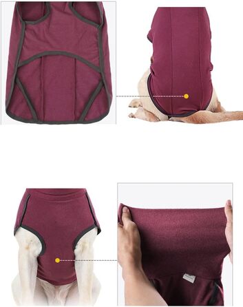 Теплий зимовий халат-жилет для собак великих порід, вітронепроникний, червоний, 3XL