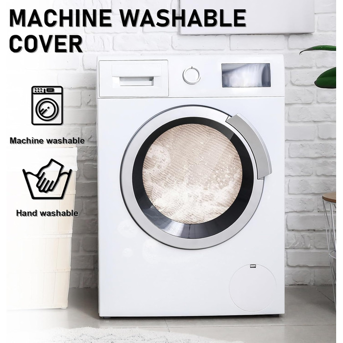 OKYUK Преміум лежанка для собак - захист дивану для тварин, ручної роботи та пральна подушка для собак, пухка підстилка для собак всіх розмірів (75 x 75 см) (90 x 90 x 10 см, Kord Бежевий)