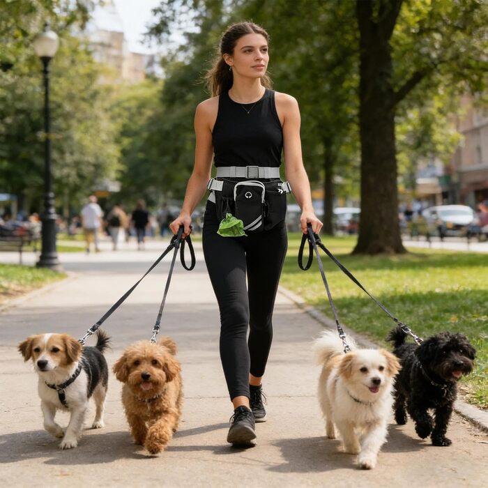 Сумка для собак, дихаюча, з регульованим поясом, для занять спортом, бігу, пляжу, подорожей та тренувань