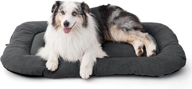 Килимок для собак BEDSURE: м'який та зручний лежак для великих собак, 89x56 см (120x74 см), антиковзаюча підкладка, темно-сірий