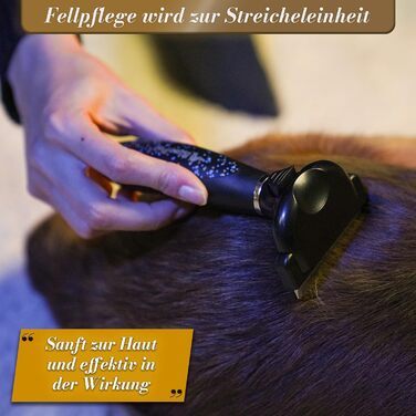 Бурштук для котів та собак з короткою шерстю BluePet - видаляє відмерле волосся та підшерсток. Розмір M (ширина гребеня 66 мм), Limited Edition 2.0