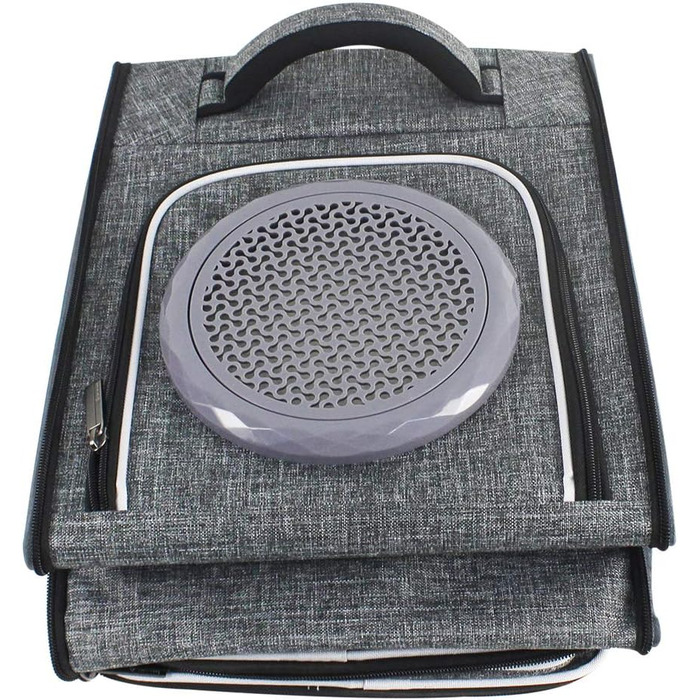 Рюкзак для тварин: переноска для кота/собаки до 10 кг, сірий, дихаючий, для подорожей, схвалений авіакомпаніями