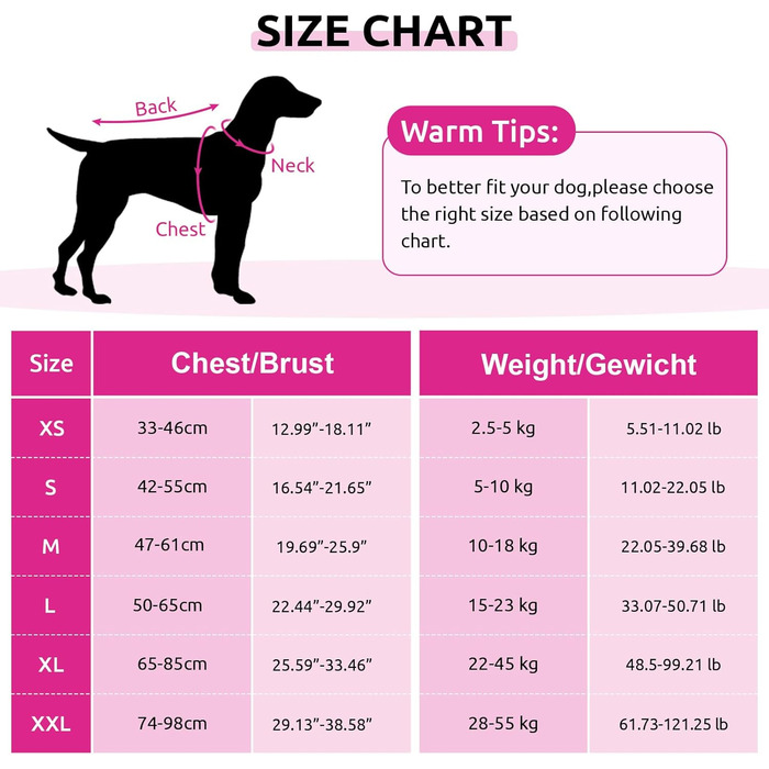 Спасальний жилет для собак Konvinit, рожевий, XL (65-85 см)