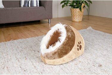 Будиночок для кота Trixie Minou 41×30×50 см, бежевий/коричневий