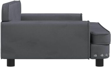 Килимок для собак VidaXL, м'який лежак для тварин, лежанка-софа для маленьких собак та котів, світло-блакитний велюр