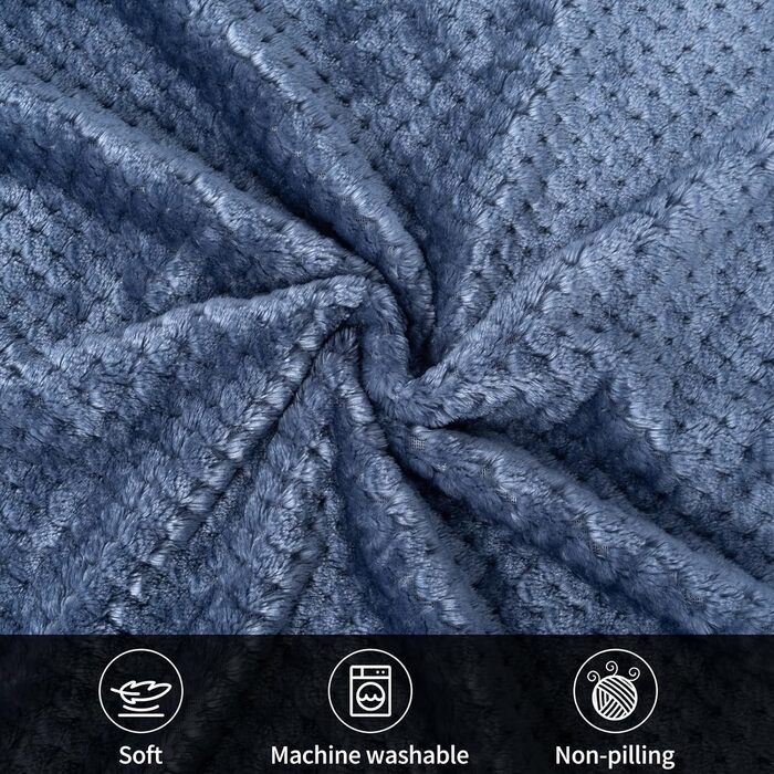 М'які ковдри для собак та котів SLSON, 70x100 см (фіолетовий, чорний, синій)