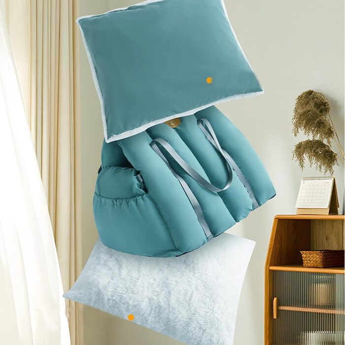 Автокрісло для собак та котів - переноска, автосидіння для тварин з регулюванням, бавовняна підкладка, з ременем безпеки, портативна підставка для собак та котів