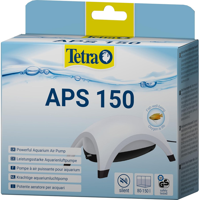 Tetra APS 300 тиха мембранна помпа для акваріумів 120-300 л, біла
