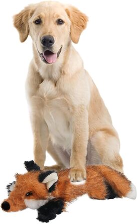 Інтерактивна іграшка для собак ALL FOR PAWS, плюшева білка, пищалка, велика, міцна, для збагачення та жування