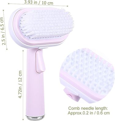 Гребінець для котів Gatuida, щітка для собак, масажна щітка для догляду за шерстю з запасними насадками