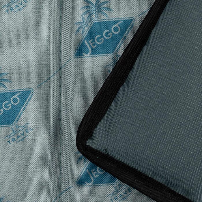 Килимок для собак JEGGO 'Cannes', компактний та мобільний, з ручкою для перенесення, для собак та людей, ідеальний для подорожей, водовідштовхувальний, Made in EU (Блакитний, Large)