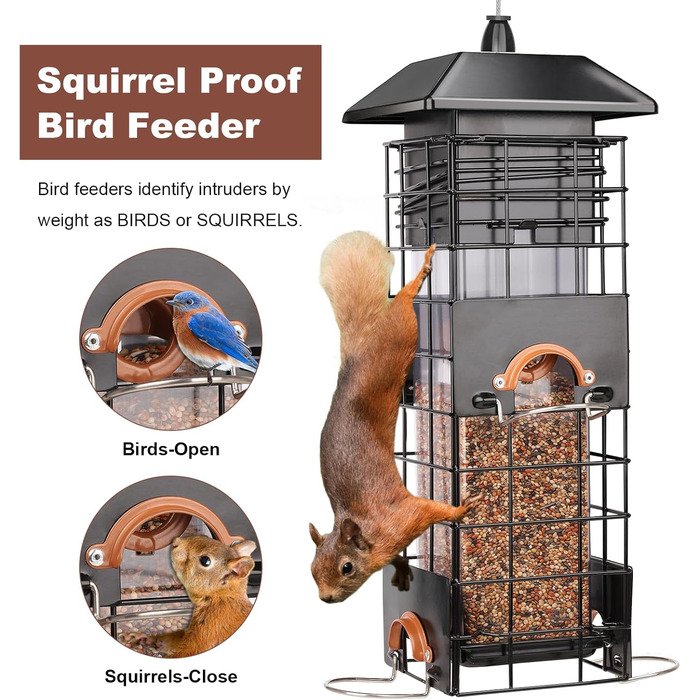 Підгодовувач для птахів на гачок, металевий годівник для диких птахів, годівниця для птахів у сад/на балкон