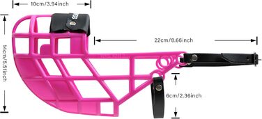 Нашийник-маска для собак AMATHINGS Super Kennel Soft з м'якою накладкою на ніс. Ідеально для вигулу, майданчиків для собак, вольєрів та перегонів (Рожевий)