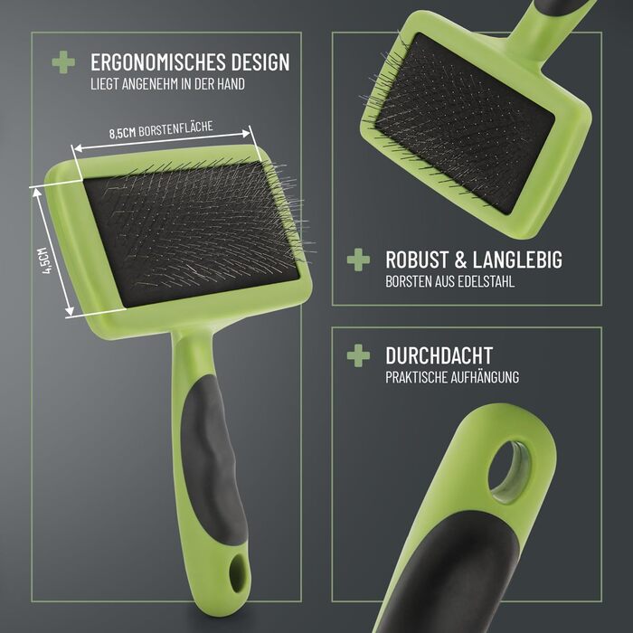 Щітка для собак та котів ReaVET, знімає підшерсток та ковтуни, для великих та середніх порід, (L/M)