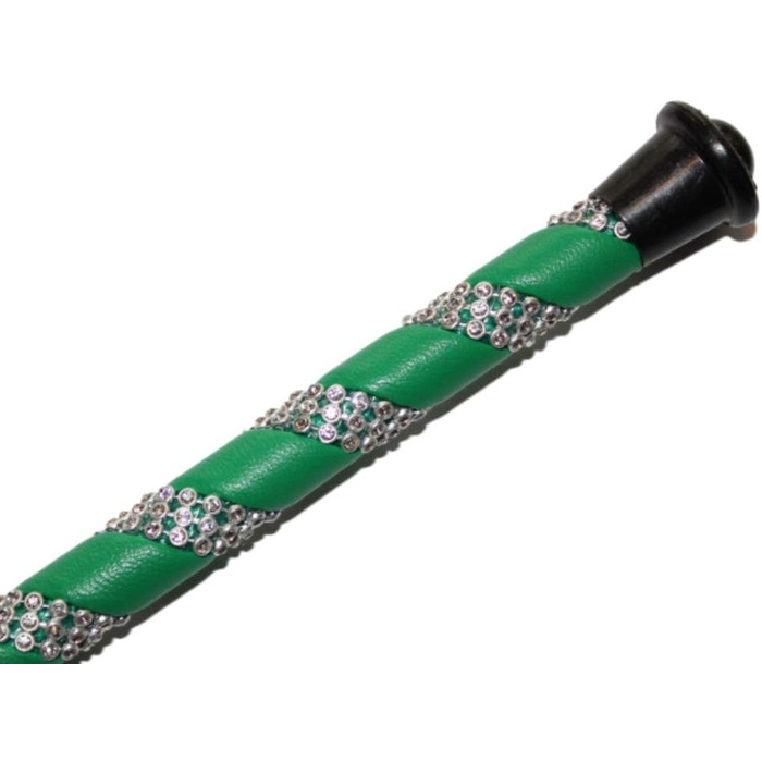 Бич для верхової їзди Jump Bat 18 дюймів з декором зі стразів. Кольори: чорний, синій, зелений, фуксія, рожевий, фіолетовий, червоний, жовтий