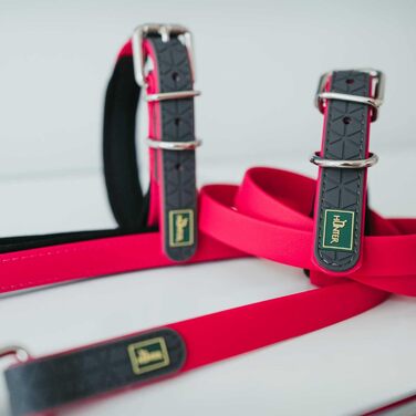 Нашийник для собак HUNTER CONVENIENCE COMFORT, полуниця, 35 см: Неопренова підкладка, водостійкий, зручний у догляді, для спорту та відпочинку