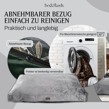 Килимок для собак Madison Dark Grey M – зручний та стильний лежак для собак преміум-якості з водонепроникним чохлом