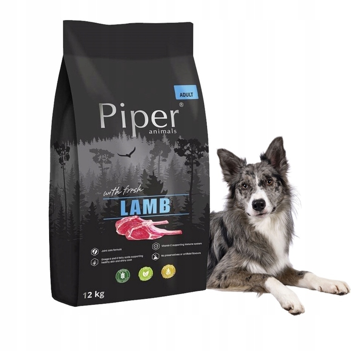 Сухий корм для собак Dolina Noteci Piper Animals з ягнятиною, 12 кг