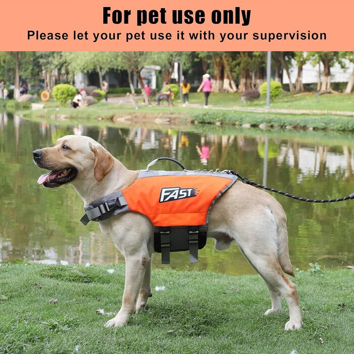 Жилет рятувальний для собак Ownpets, XL, помаранчевий