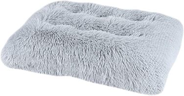 М'яке ліжко для собак та котів GUOCU Deluxe, 94x63 см, сірий колір. Зі знімним чохлом, неслизьким дном та теплим флаєсом.