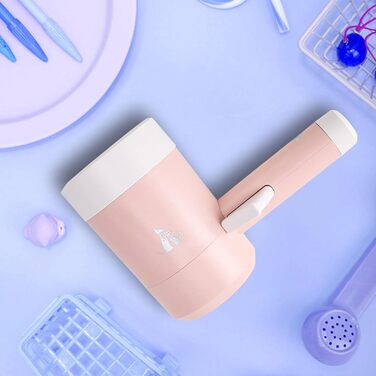 Автоматичний очищувач лап для собак: миска для лап з силікону, портативна, обертається на 360 градусів, для маленьких собак та котів (Рожевий)