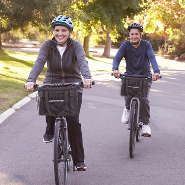 Складна корзина для велосипеда Spesh з нейлоновим внутрішнім мішком. Знімне дротяне плетіння, вантажопідйомність до 20 кг