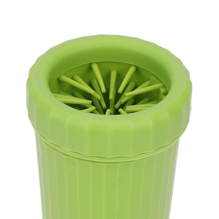 Електричний мийка лап для собак Asixxsix, портативна 360-градусна мийка лап з присоском, автоматична для малих, середніх та великих порід (GREEN)