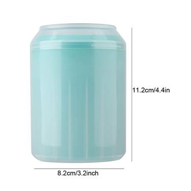 Мийка для лап собак Oumefar - портативна миска для чищення лап з м'якою силіконовою щіткою (зелена)