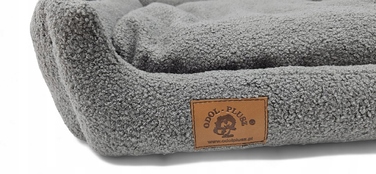 Плюшевий диван для собак Odol, сірий, 70 x 60 см