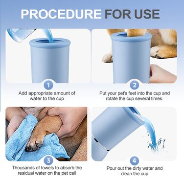 Автоматичний очисник лап для собак, електричний, USB, силіконова щітка, 360°, для собак та котів (білий)