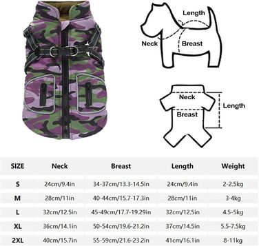 Тепла та водонепроникна жилетка для собак на зиму з інтегрованим шлейкою | Безпечна жилетка для собак