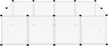 Клітка-вольєр для кроликів та морських свинок ORHEYA, 145x75x48 см, з дверцятами, DIY, пластик