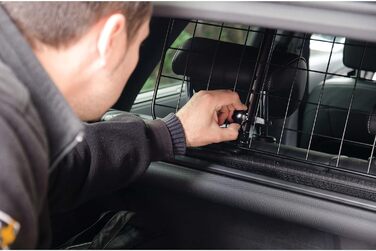 SUMEX S Роздільник для собак, захисне ґратка для підголівників, легка установка, регульована висота та ширина без інструментів