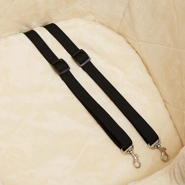 Підвищена автосидіння для тварин Amazon Basics, великий розмір, 45,7 x 55,8 x 40,6 см (сірий, маленький)