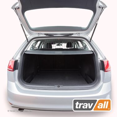 Автомобільна перегородка Travall для собак і багажу, сумісна з VW Golf Estate (2013-2020), Alltrack (2015-2020) без люка, високої міцності, захисна решітка для домашніх тварин і вантажу
