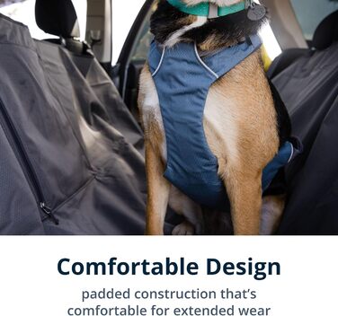 RUFFWEAR Load Up шлейка для собак, сіро-синя, розмір XXS, автомобільна, безпека в дорозі