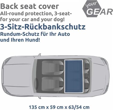 Автомобільний захист для собак GEAR Rapallo: водовідштовхувальний, універсальний, для будь-якої породи, легко миється