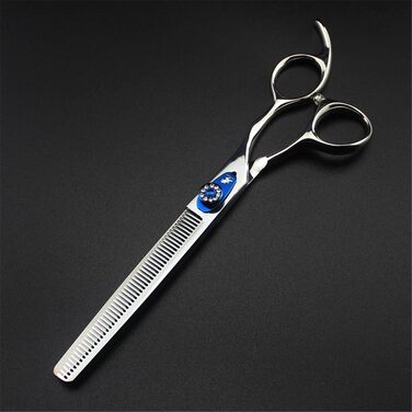 Набір професійних ножиць для грумінгу тварин, 7.0 дюймів, нержавіюча сталь 440C, для собак та котів, блакитний