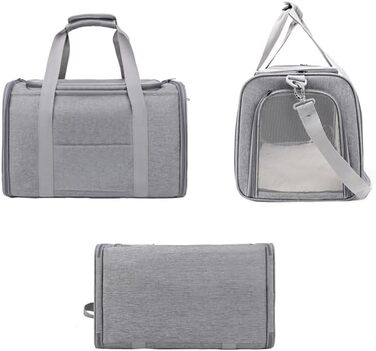 Транспортна сумка для тварин: переноска для собак та котів, 3-8 кг, рожевий колір