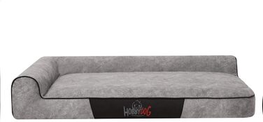 Килимок для собак та котів, лежанка для тварин, лежанка для собак, килимок для собак, матрац для собак, лежанка-софа (XL, 100 x 66 см, сірий)